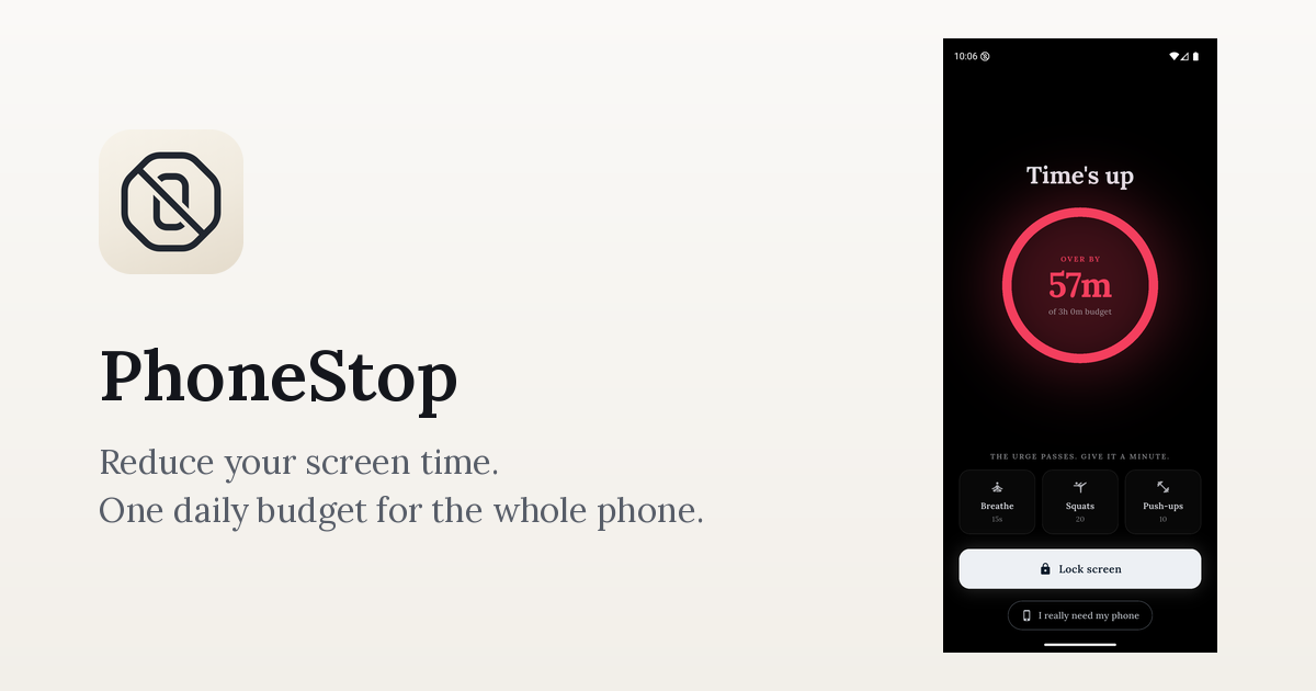 I build an App that ROASTS me when i use my phone (so i use it less)